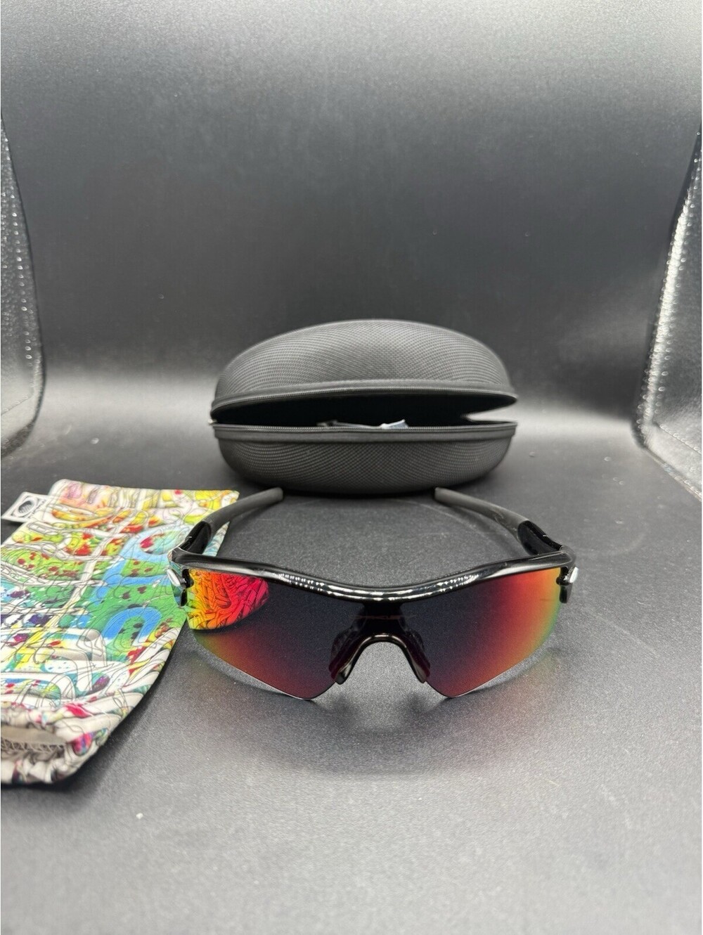 Oakley Radar Path Polished Black/Ruby Iridium Lenses